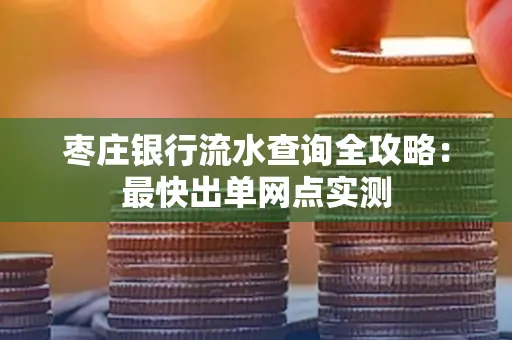 枣庄银行流水查询全攻略:最快出单网点实测