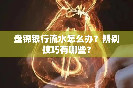 盘锦银行流水怎么办？辨别技巧有哪些？
